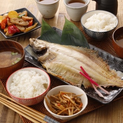 一夜干しかれい「ヒレグロ3尾」と「かれいの煮つけ」を得意料理にするセットMM0264【配送不可地域：離島】【1641947】