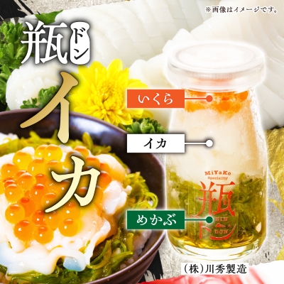 瓶ドン イカ タコ トラウトサーモンいくら 1本 3本セット 海鮮丼 お取り寄せ 冷凍 お手軽【配送不可地域：離島】【1132507】