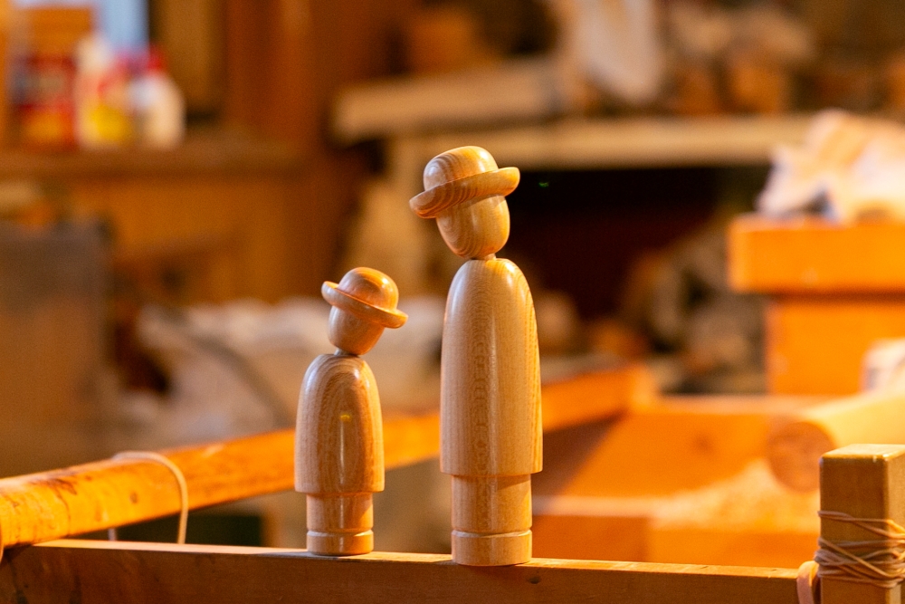 デクノボーこけし2本セット 工房 木偶乃坊 【143】