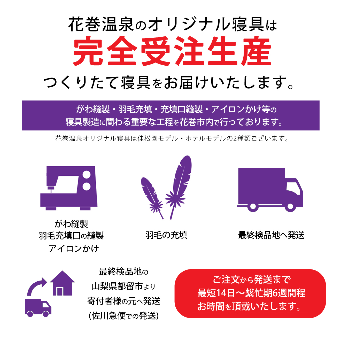 2枚合わせ 羽毛掛けふとん キング［マザーホワイトグース95％×抗菌加工生地]　【1634】