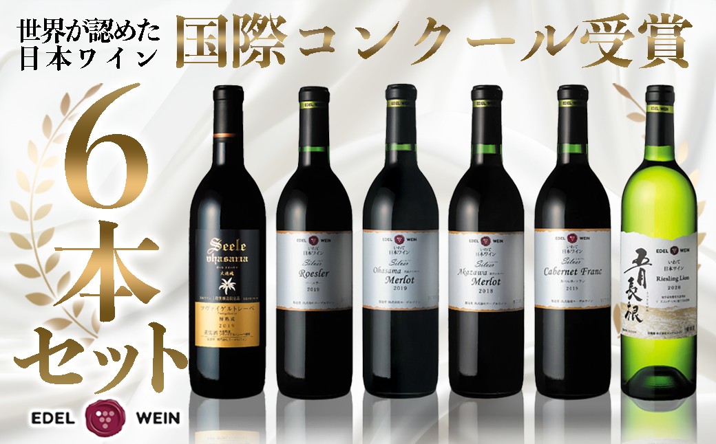 国際ワインコンクール受賞6本セット  エーデルワイン  【627】