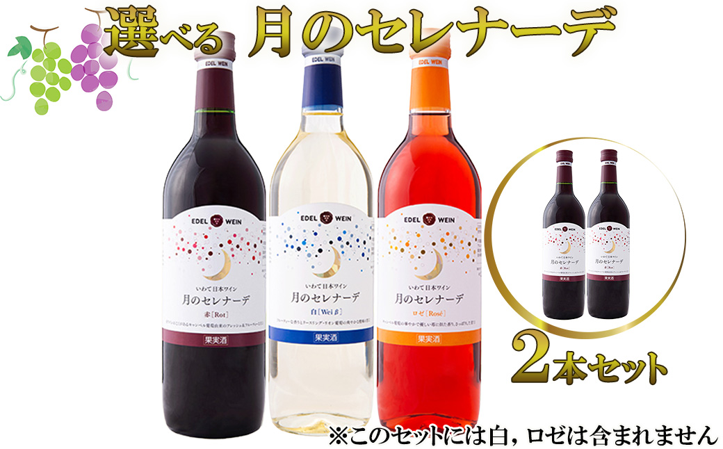 月のセレナーデ2本セット（赤・赤） エーデルワイン  【042-3】