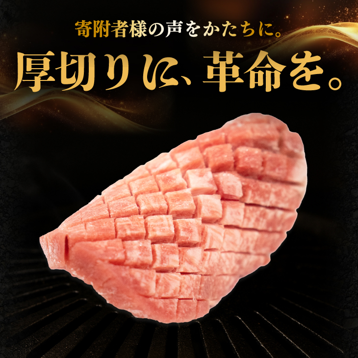 〈発送まで最大120日〉厚切り牛タン塩味 1kg（500g×２パック） 焼肉 BBQ 【767】