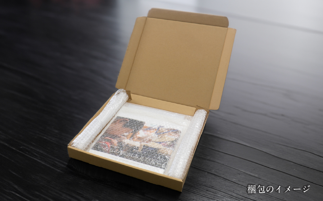 るんびにい美術館写真集「いのちの形がみえたなら」小林覚の「オリジナル・アート色紙」 【2310】