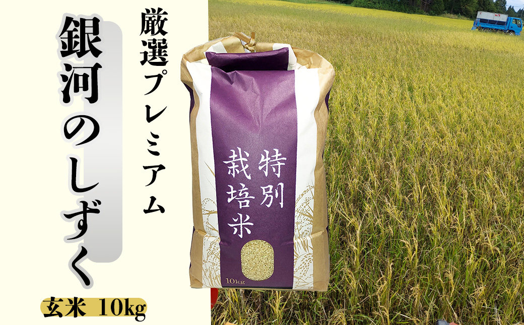 ＜令和8年産予約受付＞銀河のしずく 厳選プレミアム　玄米10kg 【2233】