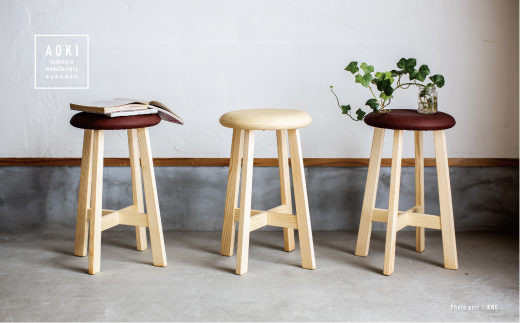 南京いす レザータイプ（ブラウン） 【705-1】