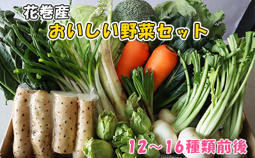 花巻産おいしい野菜セット 12～16種類前後 詰合せ お楽しみ 【876】