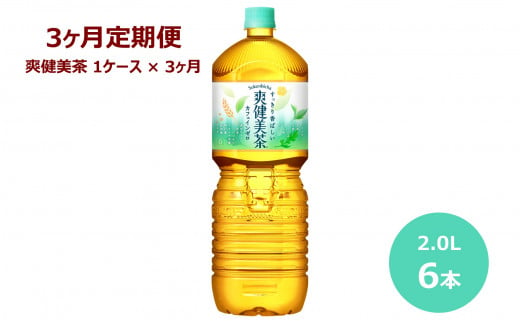 【3ヶ月定期便】爽健美茶 ２Lペットボトル　６本セット 【599】