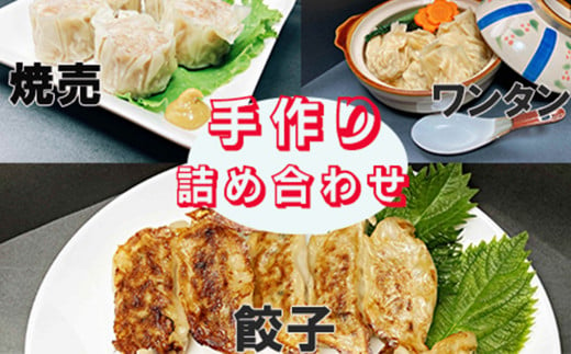 カスイ 手作り 餃子3種・焼売・ワンタン詰合せセット（5種類）【1348】