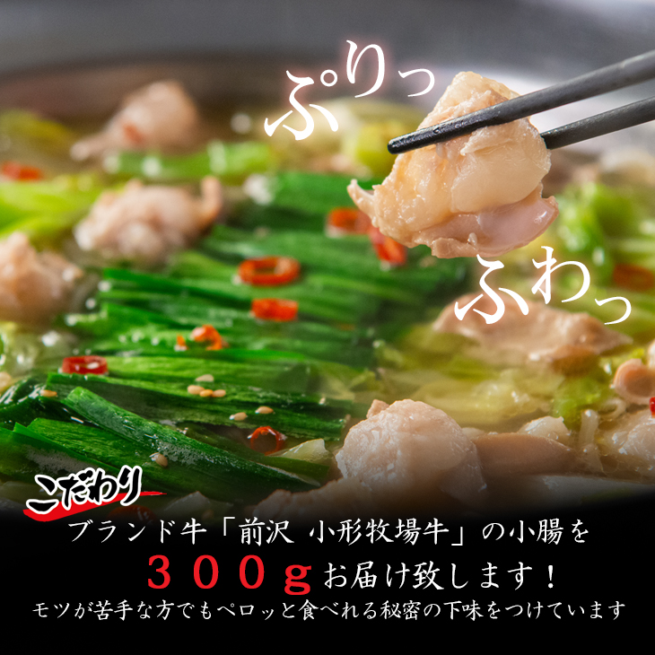 【お試しパック！】花巻温泉(株) 佳松園 『 前沢小形牧場牛 もつ鍋 』少量サイズ（2～3人前）塩【1260-1】