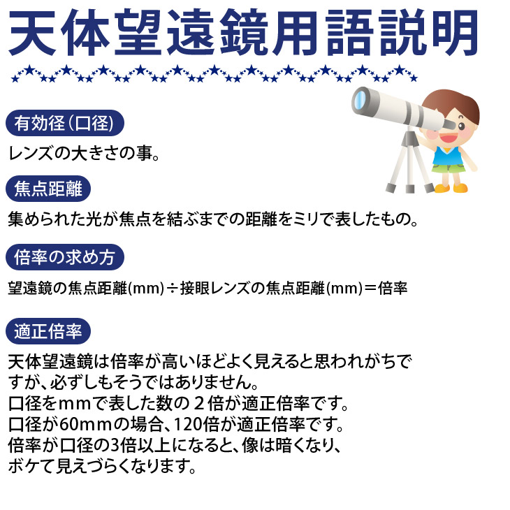 屈折式天体望遠鏡 リゲル60 日本製 初心者用 スマホ撮影　 【1833】