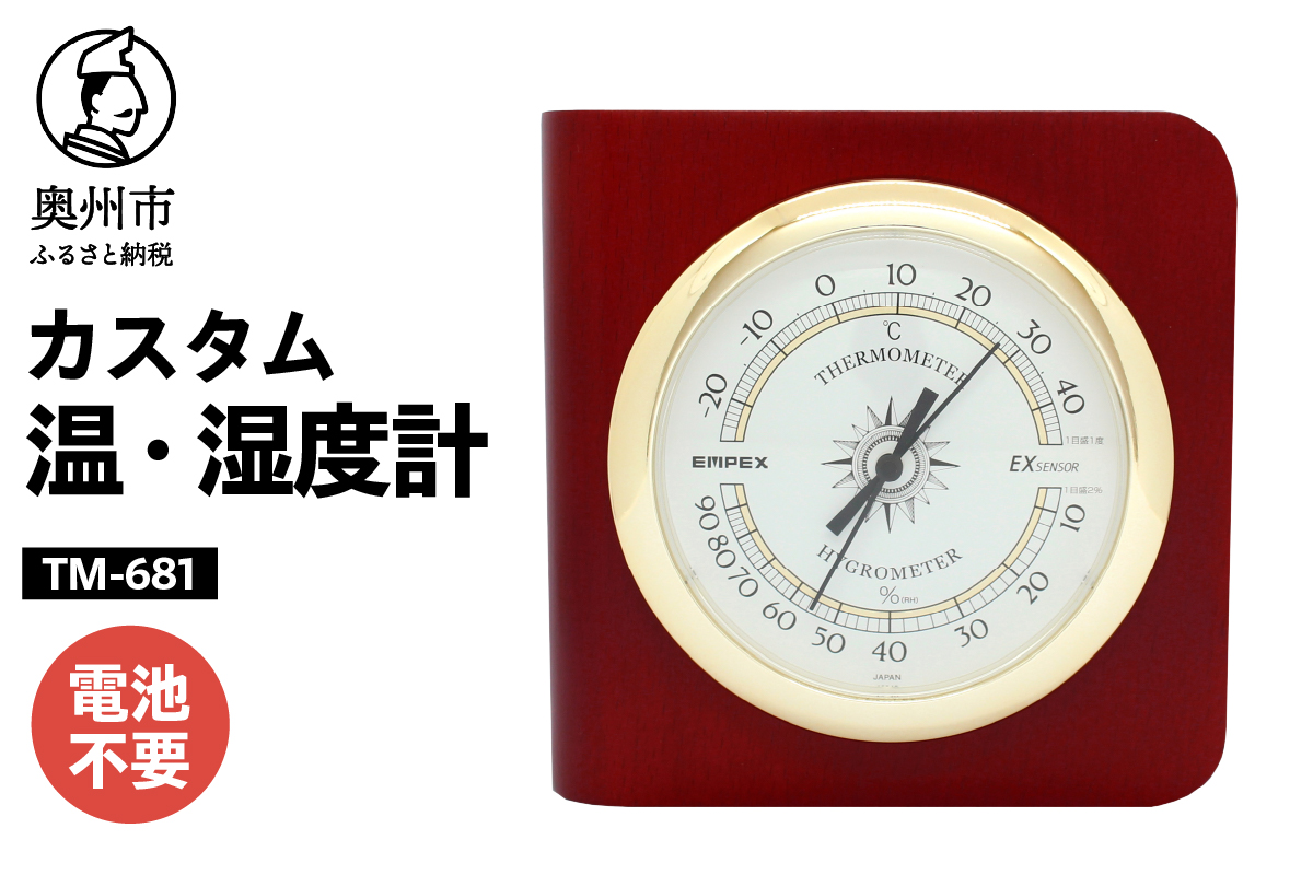 カスタム温・湿度計 TM-681 [AJ050]