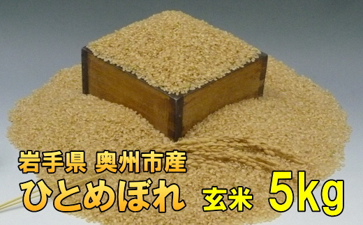 人気沸騰の米 令和7年産 岩手県奥州市産ひとめぼれ 玄米 5kg [AC013]