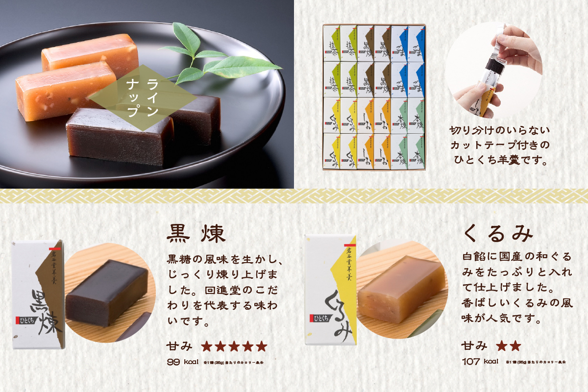 岩谷堂羊羹 ひとくち 24個 伝統和菓子 [F0001]