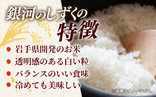 【先行受付】令和7年産 岩手町産 銀河のしずく 15kg(5kg×3袋) ／ 先行予約 新米 白米 ご飯 米 精米 おこめ 単一原料米 ブランド米 新鮮 おすすめ 送料無料 岩手県 岩手町
