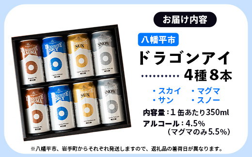 【岩手町×八幡平市 共通返礼品】腸詰めソーセージとクラフトビールいわて自然の恵みセット ビール クラフトビール ドラゴンアイ ソーセージ 腸詰めソーセージ 豚肉 牛肉 4種類 飲み比べ つまみ 酒 ギフト 贈り物 父の日 晩酌 セット 八幡平市 岩手町