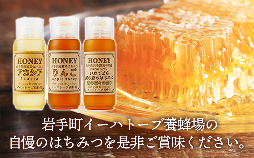 イーハトーブ養蜂場のはちみつ詰め合わせ2種セット 200g はちみつ 蜂蜜 ハチミツ ハニー りんご アカシア 風の森 イーハトーブ 養蜂場 香り 料理 おやつ お菓子作り デザート 岩手県 岩手町 イーハトーブ養蜂場