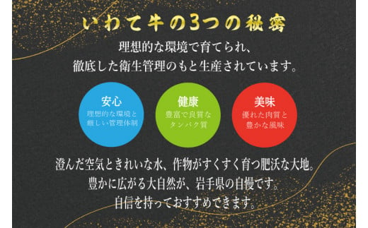 黒毛 和牛 いわて牛 サーロイン ステーキ 3枚入り (AB034-3)