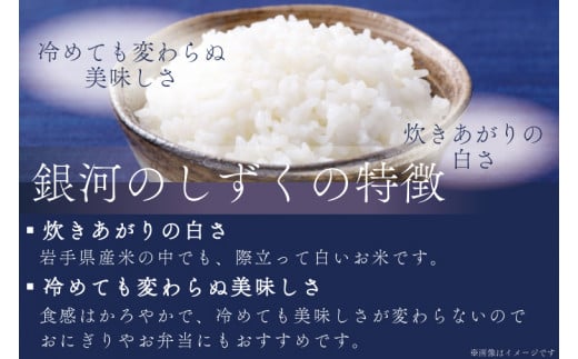 ★令和6年産★特A受賞【銀河のしずく】10kg（5kg×2袋）岩手県紫波町産 (AD039)