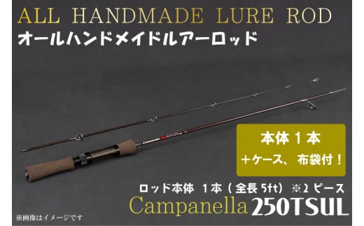 BI084 オールハンドメイドルアーロッド Campanella250TSUL