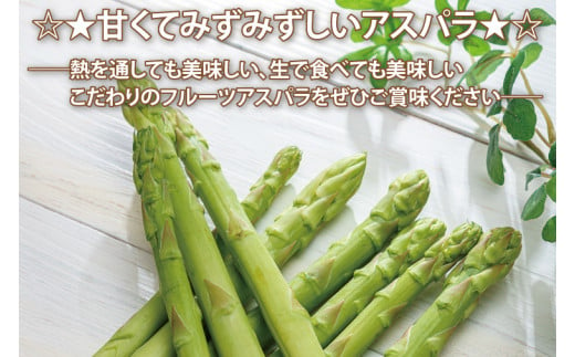 ＼先行予約・数量限定／紫波町産フルーツアスパラ 約1.5kg 路地栽培の野菜 木酢液防虫 新鮮野菜 生でもたべれる (CS002)