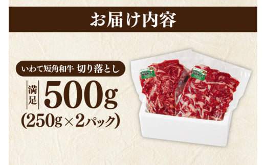 ＼2ヶ月連続 定期便／ 切り落とし 赤身 肉 牛肉 いわて 短角和牛 500g (総計 1000g) 小分けパック 真空冷凍 | 牛肉 肉 赤身 短角 和牛 国産牛 ブランド牛 切り落し 大容量 牛丼 肉じゃが 煮込み 煮物 小分け 真空パック 数量限定 (AB115)