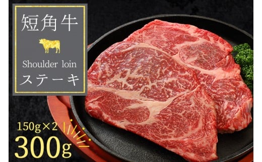いわて短角和牛 肩ロースステーキ 300g (150g×2)（DV063）