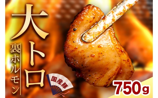 国産豚ホルモン 大トロ キクアブラ 750g (150g×5)（DV067）