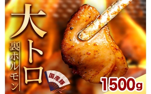 国産豚ホルモン 大トロ キクアブラ 1500g (150g×10)（DV068）