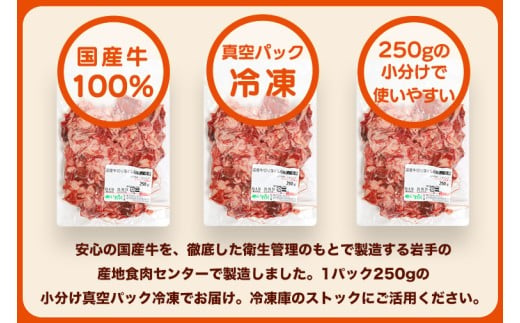 ★先行予約 2月中旬より発送★ 国産牛切り落とし2kg（250g×8パック）（DV072）