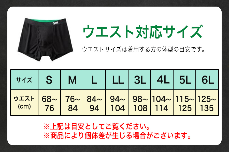 【Dear Mr.】40代からの男のパンツ　尿漏れパンツ 男性用 2枚組 LLサイズ