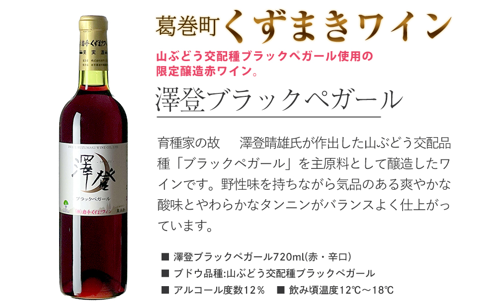 岩手県　矢巾町と葛巻町の人気返礼品 短角牛ハンバーグ3個と受賞歴ワイン「澤登ブラックペガール赤720ml」セット