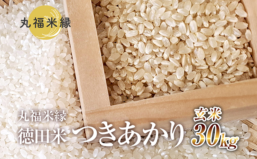 令和7年産　月明りのように輝く特別な一膳　徳田米　つきあかり玄米　30kg