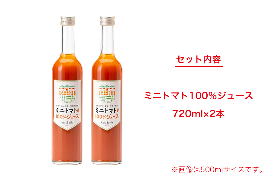 無添加　ミニトマト100％ジュース　720ml×2本