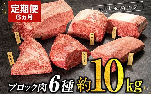 【定期便】圧巻の塊肉！おうちで肉フェス！ブロック肉6種！