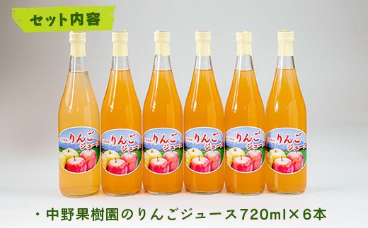 搾りたて果汁100％！無添加りんごジュースお楽しみ６本セット　訳あり