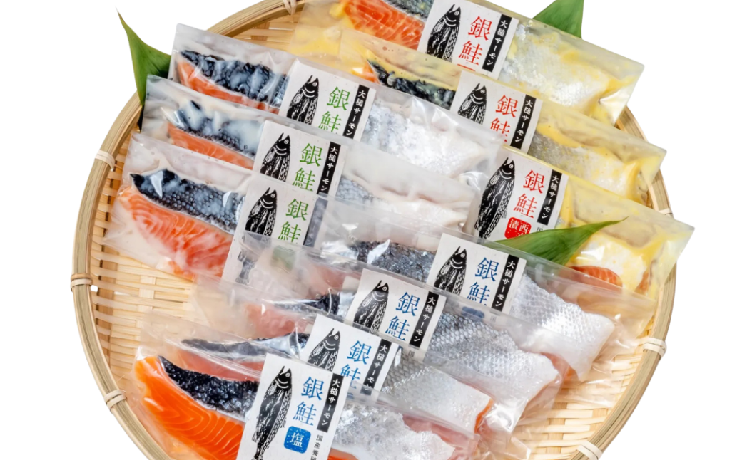 【6ヶ月定期便】岩手大槌サーモン 銀鮭切身 詰合せ (10切入) 