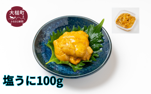 塩うに100g 雲丹 うに 三陸産 大槌産 国産 オリジナル 汐ウニ