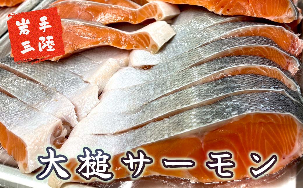 【3ヶ月 定期便】大槌銀鮭(ひと塩)切り身8切(1切れ真空包装約80g〜100g)×3回 計24切