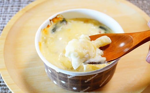 海鮮マカロニグラタン 6個セット【木村商店】 三陸山田 山田町 乳製品 魚貝  おかず 冷凍 惣菜 加工品 食品 YD-450