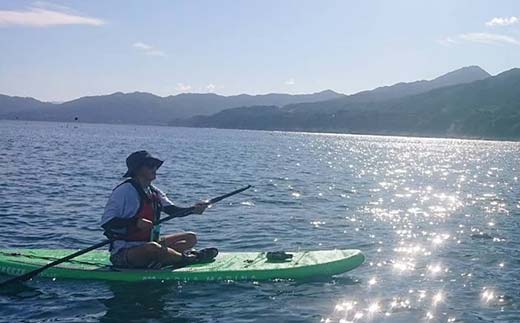 山田の海を楽しむサップ体験3～4名様【うみと私と】 三陸山田 山田町 山田湾 荒神 浦の浜 エメラルドグリーン マリンスポーツ 海 レジャー YD-847