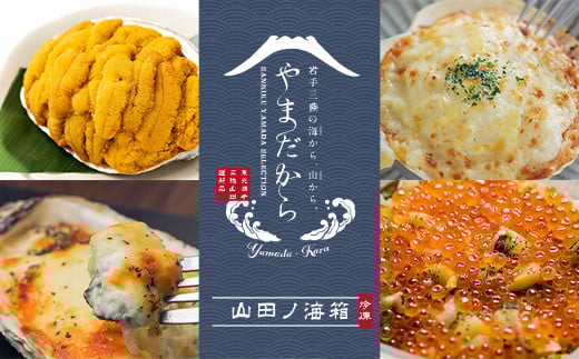 やまだから 山田ノ海箱 (冷凍) 【配送日指定不可】 三陸山田 海産物 海産品 ほたて かき うに いくら グラタン 海童漬け 詰合せ セット  海の幸 ウニ 雲丹 魚介 海鮮 食品 YD-860