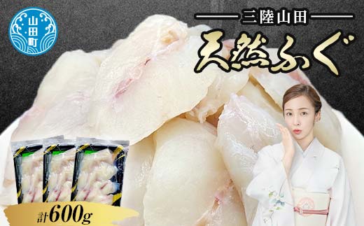 三陸山田の天然ふぐ 600g 海の幸 フグ ふぐ 河豚 魚 魚介 海産物 海鮮 食品 YD-572