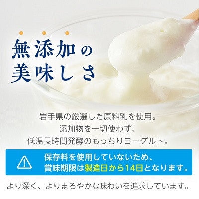 【毎月定期便】岩泉ヨーグルト プレーン(1kg×2袋)全3回【配送不可地域：離島】【4069392】