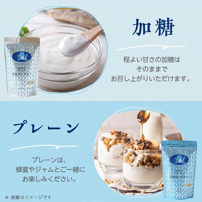 【毎月定期便】岩泉ヨーグルト2袋セット(加糖・プレーン 各1kg×1袋)全3回【配送不可地域：離島】【4069394】