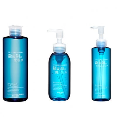 龍泉洞の化粧水・龍泉洞の潤いジェル・龍泉洞の水クレンジングセット(各1本)【1419800】