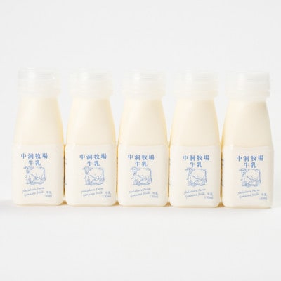 【毎月定期便】なかほら牧場 お試し牛乳ミニボトル5本セット全3回【配送不可地域：離島】【4075363】