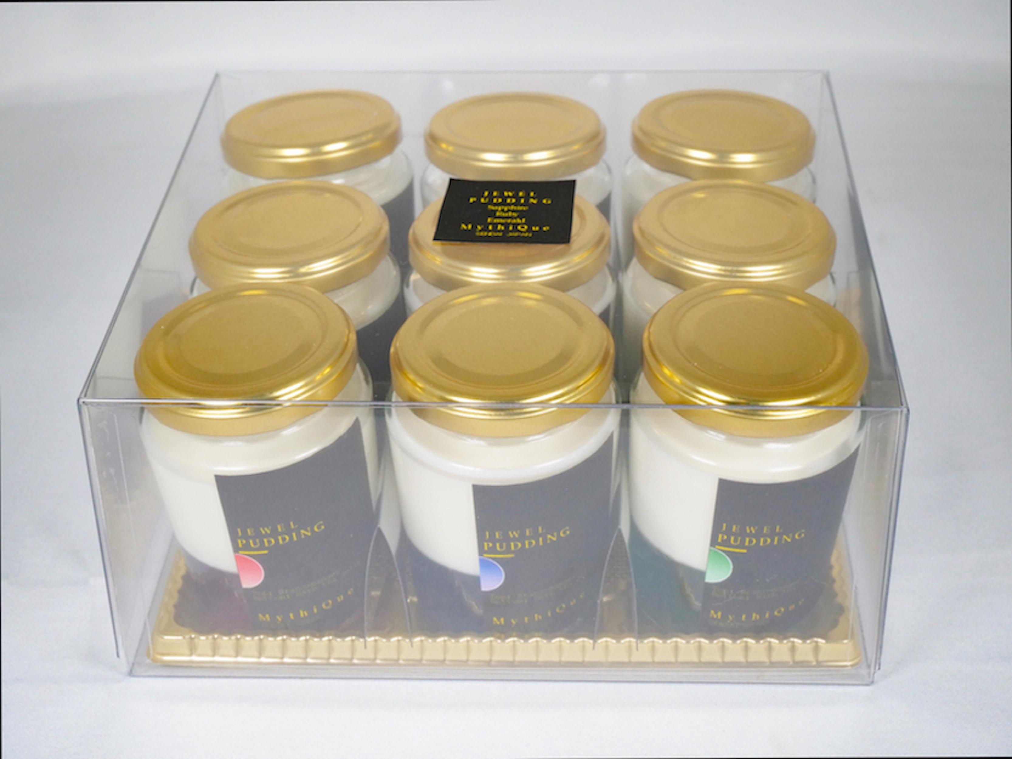 Jewel Pudding ジュエルプリン - Gift Box of 9 piece -　【冷菓子・プリン・ハーブティーゼリー・ブラマンジェ・宝石・スイーツ】