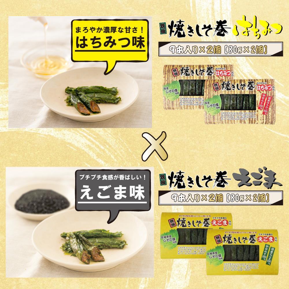 満足する鉄板焼きしそ巻き(2種)プレミアムセット　計320ｇ