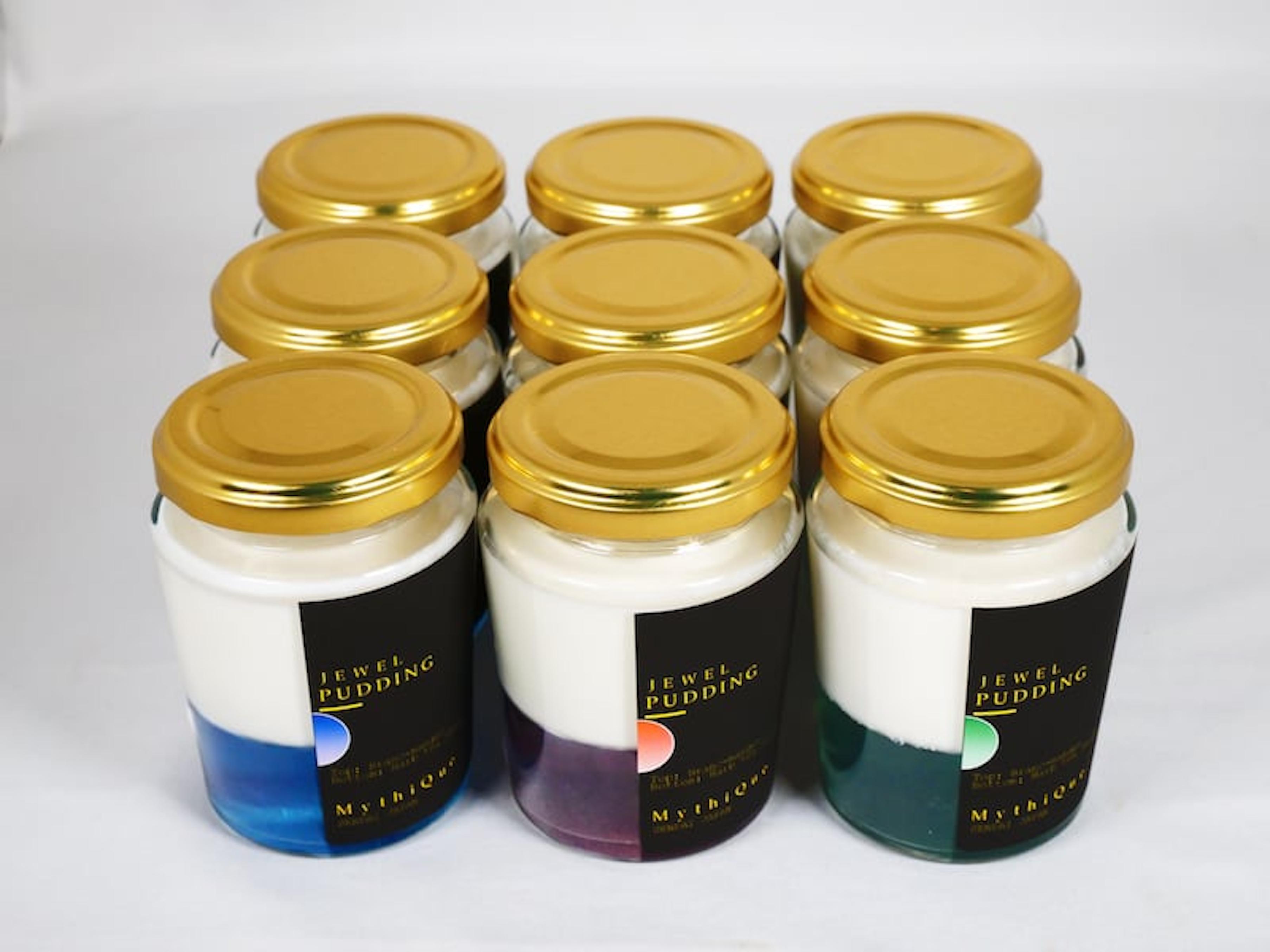 Jewel Pudding ジュエルプリン - Gift Box of 9 piece -　【冷菓子・プリン・ハーブティーゼリー・ブラマンジェ・宝石・スイーツ】